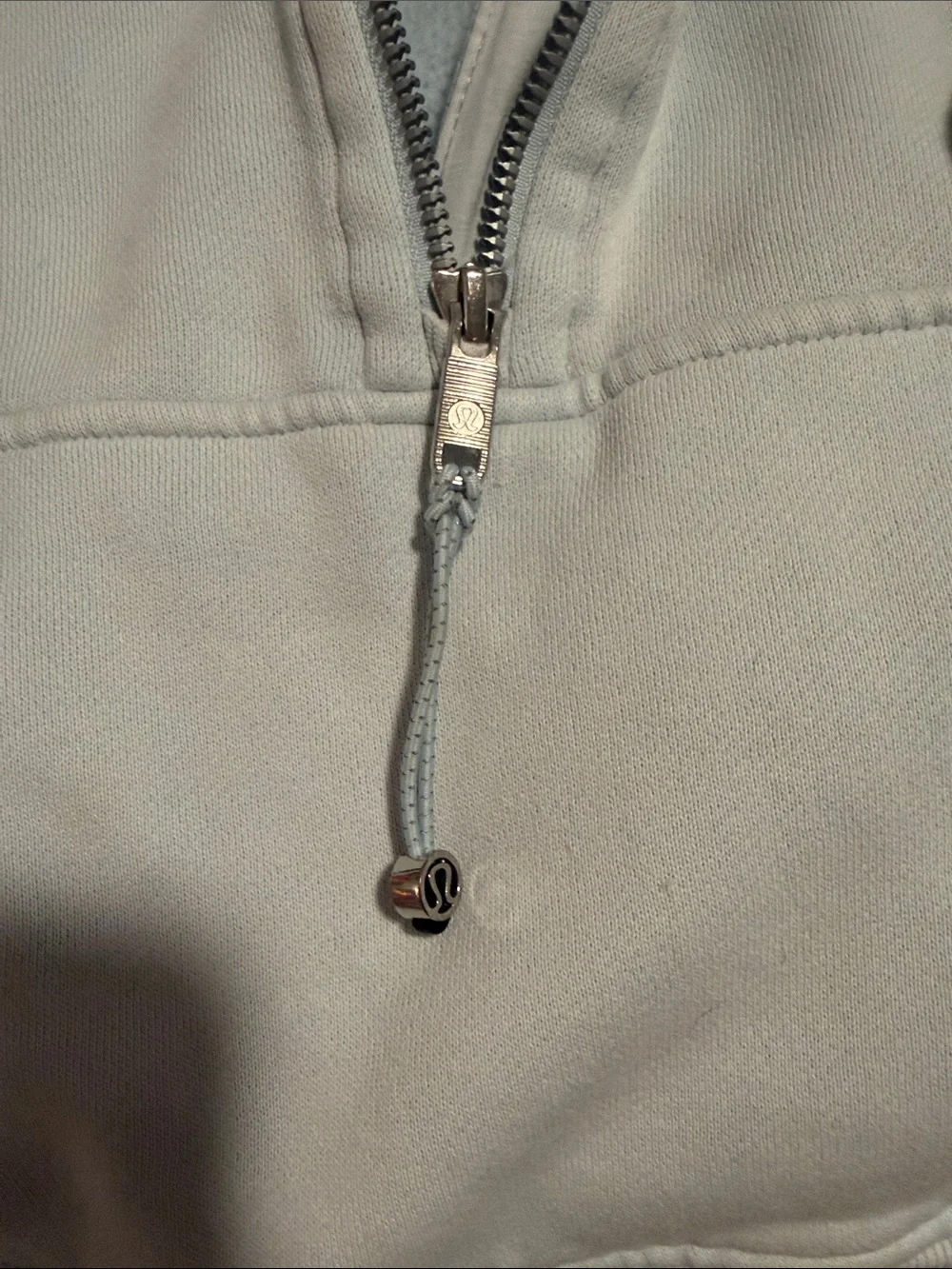 lululemon athletica Pale Blue Half-Zip Scuba Pullover